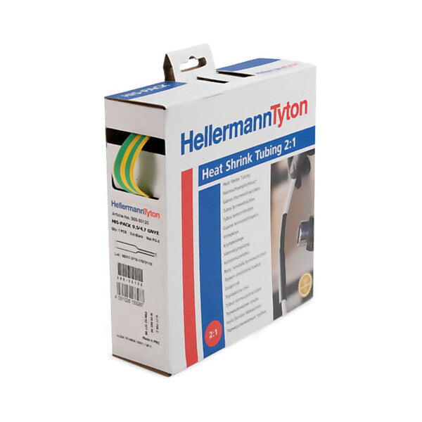 HellermannTyton Schrumpfschlauch D 19,1/9,5 trans HIS-3/4-POX-CL 5m